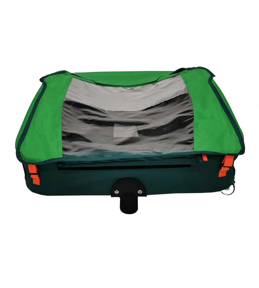 RIMORCHIO PASSEGGINO BICI BELLELLI "TRAILBLAZER" 2 IN 1 VERDE CHIARO, 41 KG