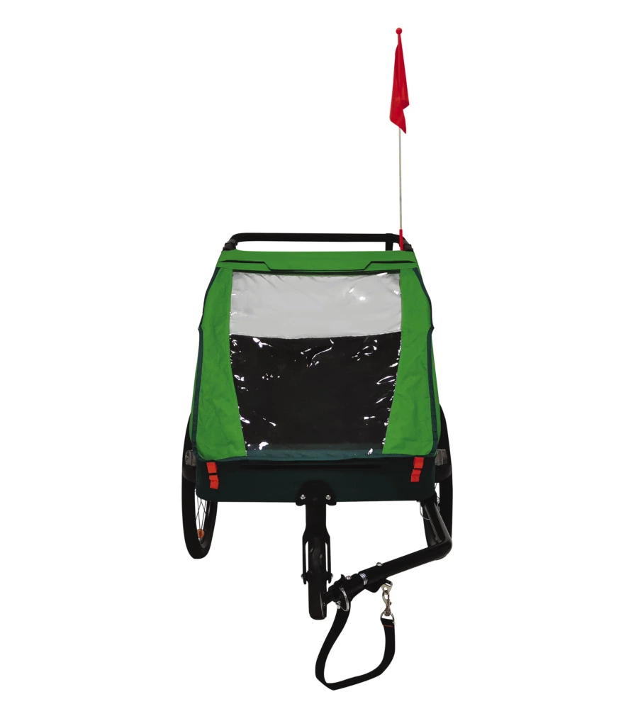 RIMORCHIO PASSEGGINO BICI BELLELLI "TRAILBLAZER" 2 IN 1 VERDE CHIARO, 41 KG