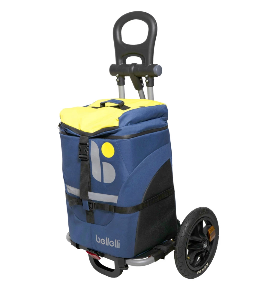 BORSA PER BICI BELLELLI "B-TOURIST" BLU/GIALLO, PORTATA MASSIMA 25 KG