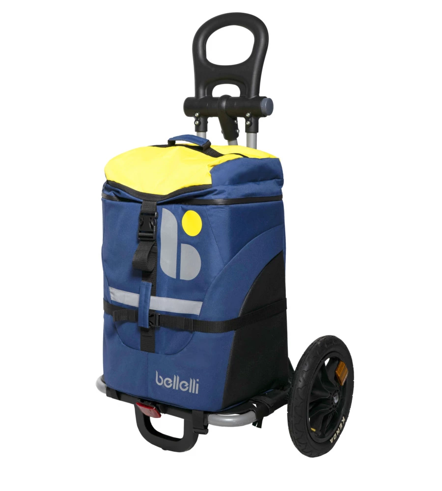 BORSA PER BICI BELLELLI "B-TOURIST" BLU/GIALLO, PORTATA MASSIMA 25 KG