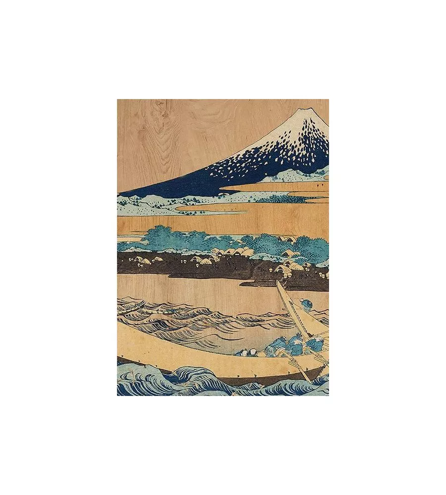 QUADRO IN LEGNO "FUJI", 47X67 CM
