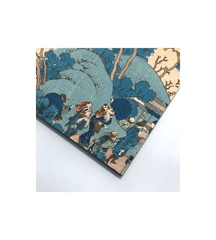QUADRO IN LEGNO "JAPANESE FLOWER", 47X67 CM