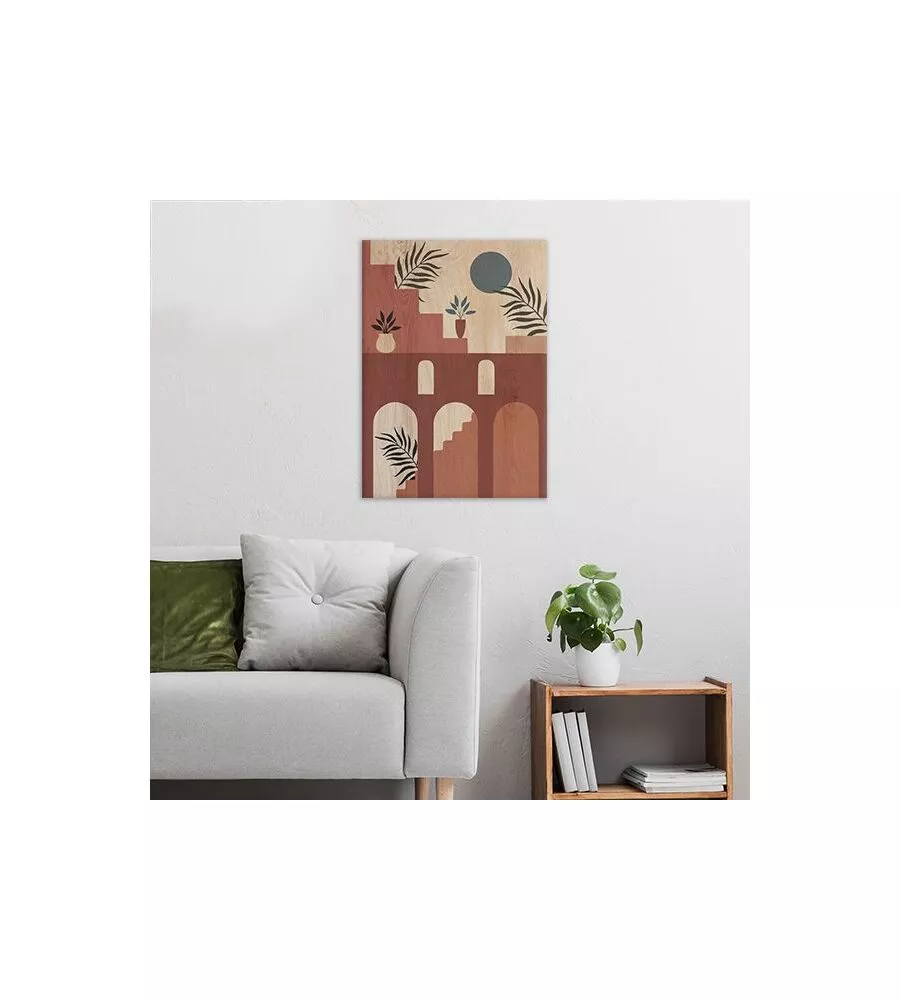 QUADRO IN LEGNO "ARCHITETCTURES COLOURS", 47X67 CM