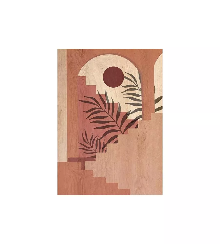QUADRO IN LEGNO "ARCHITETCTURES ABSTRACT", 47X67 CM