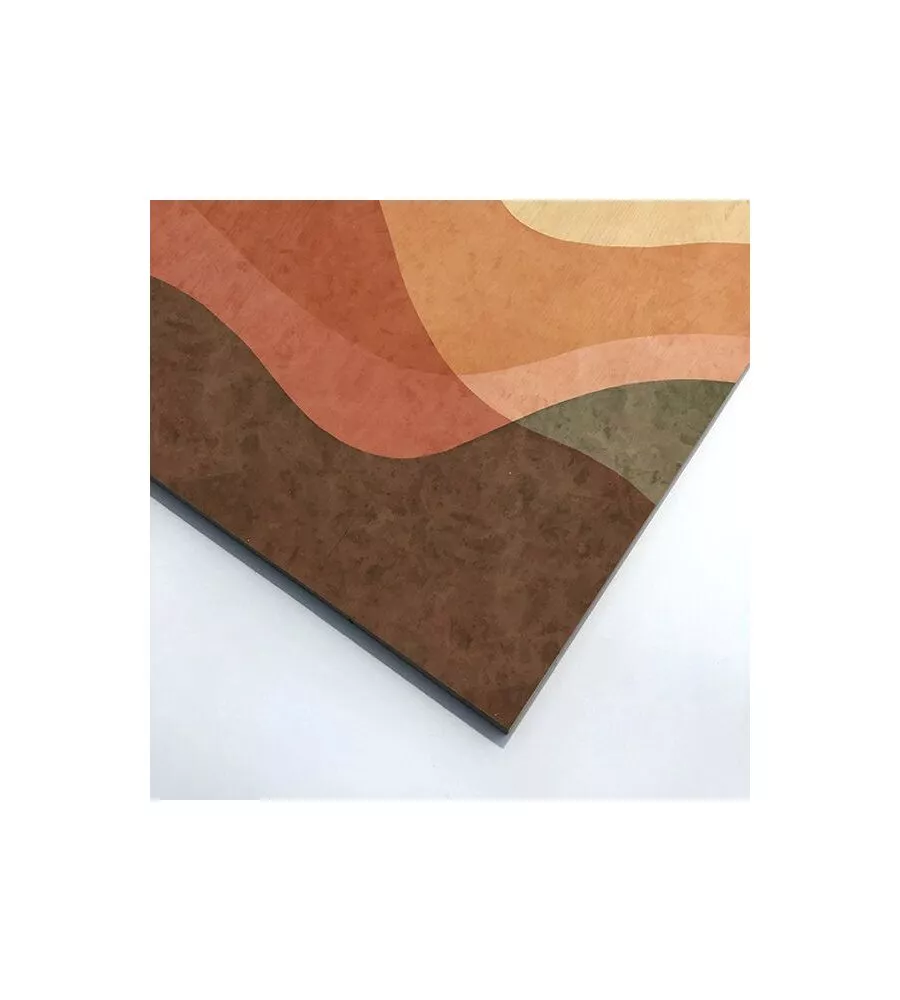 QUADRO IN LEGNO "DESERT SUN", 47X67 CM
