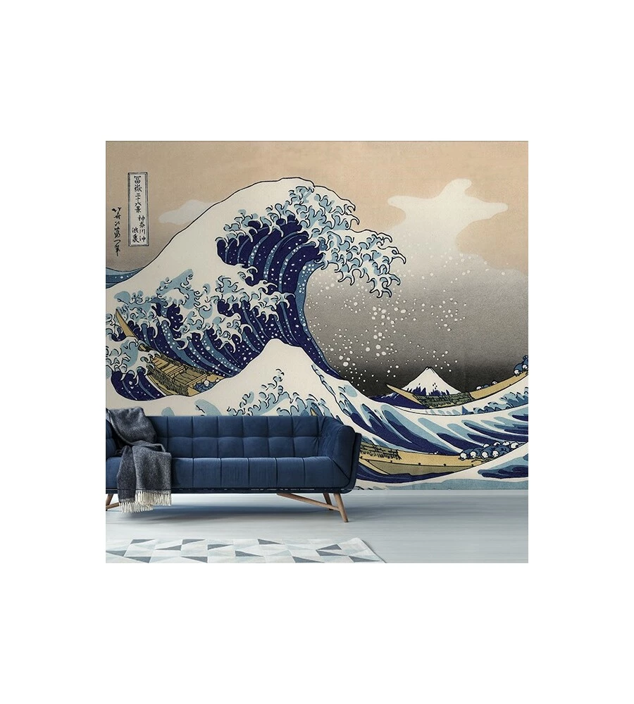 FOTOMURALE ADESIVO "HOKUSAI" IN PVC, 312X280 CM
