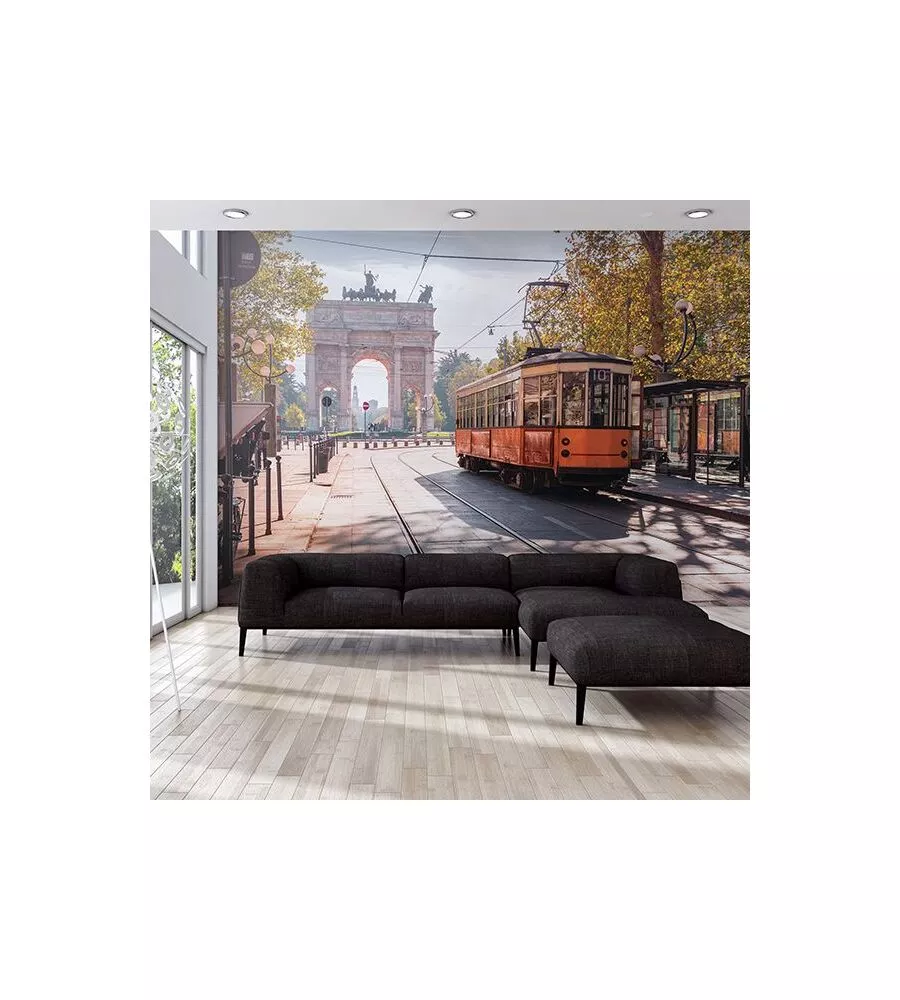 FOTOMURALE ADESIVO "MILANO" IN PVC, 312X280 CM