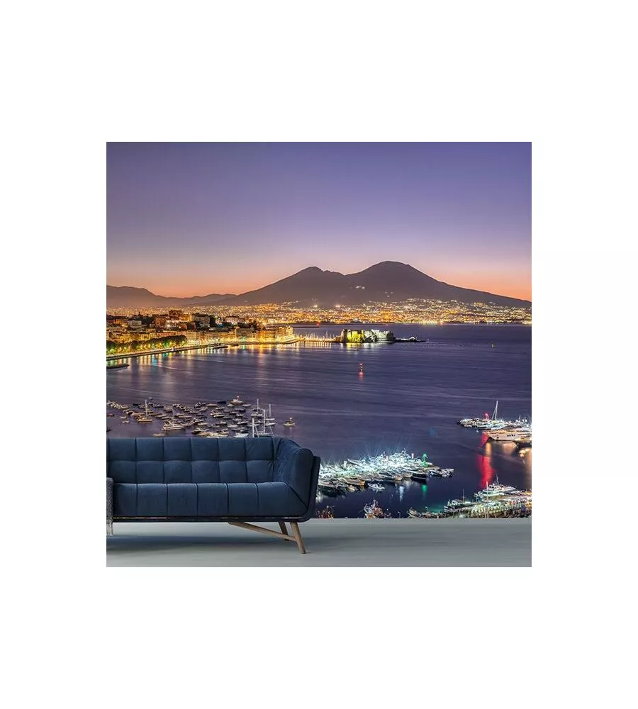 FOTOMURALE ADESIVO "NAPOLI" IN PVC, 312X280 CM