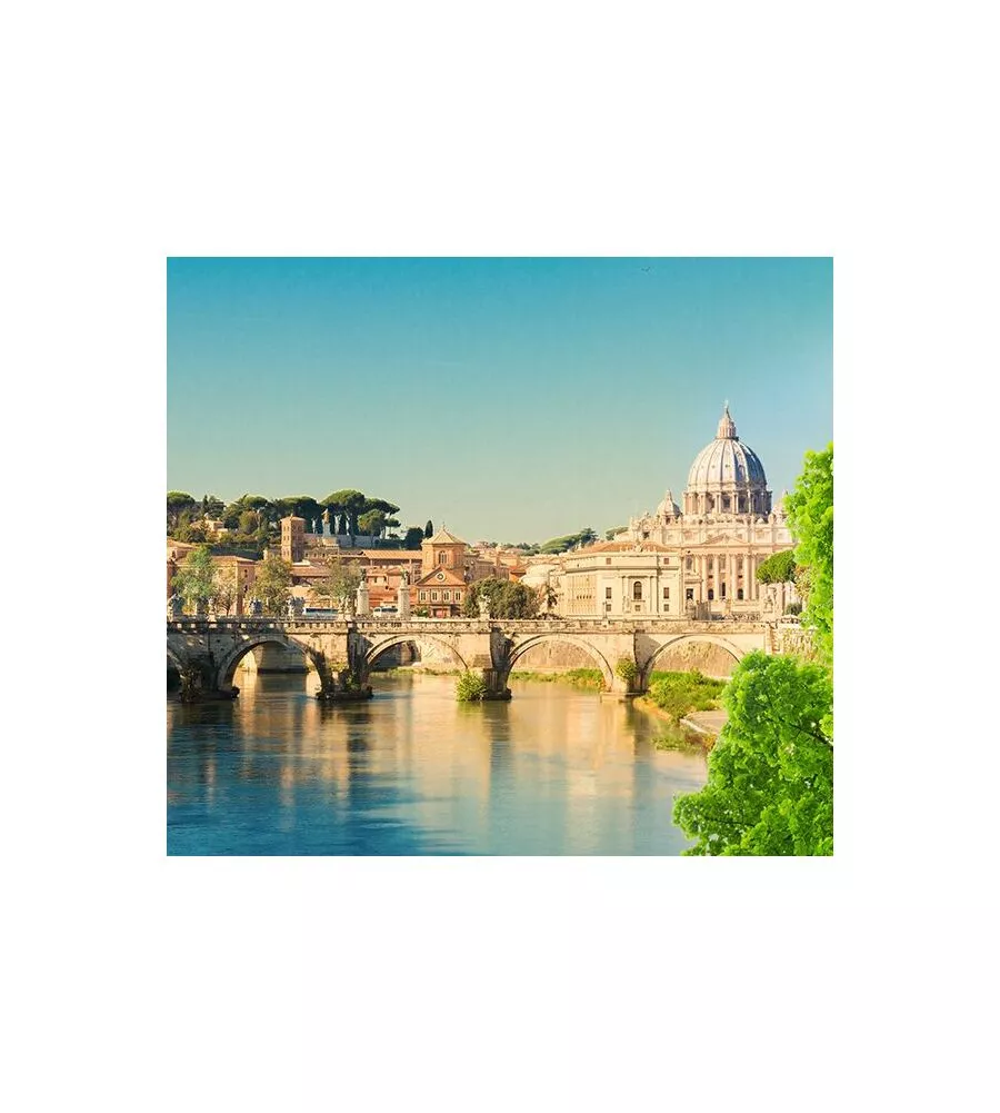 FOTOMURALE ADESIVO "ROMA" IN PVC, 312X280 CM