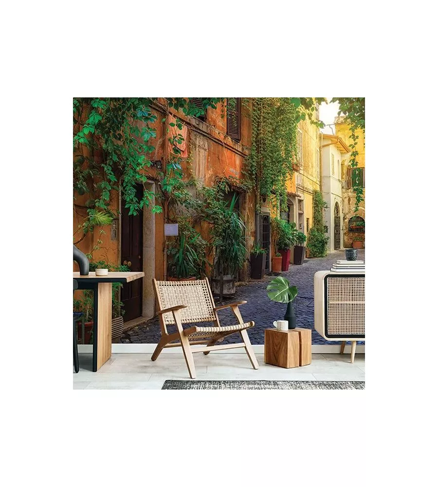 FOTOMURALE ADESIVO "TRASTEVERE" IN PVC, 312X280 CM