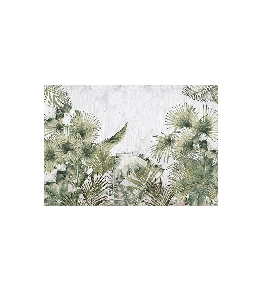 FOTOMURALE ADESIVO "WOOD&LEAVES" IN PVC, 416X280 CM