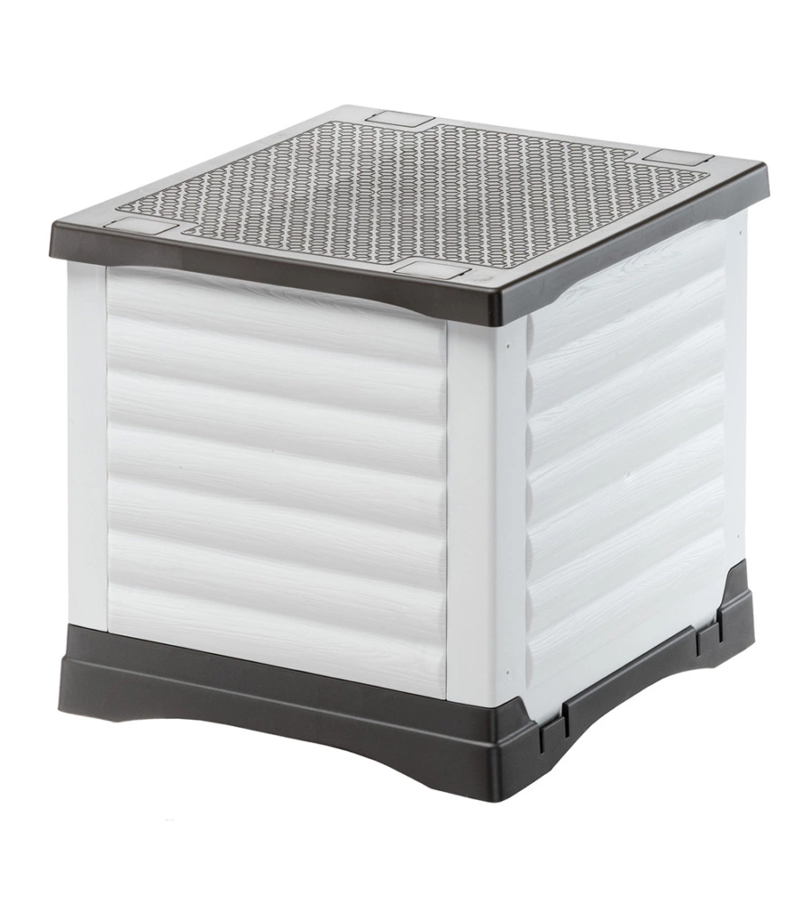 CUCCIA PER ANIMALI DA ESTERNO FERPLAST "PETVILLA 50" IN RESINA TERMOPLASTICA GRIGIO 38,5X43X38,5 CM