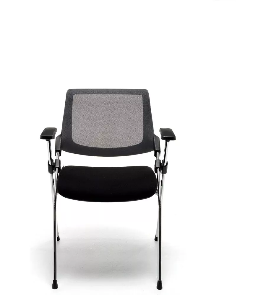 SEDIA DA UFFICIO "BRIFING" PIEGHEVOLE NERA, 61X60X80 CM