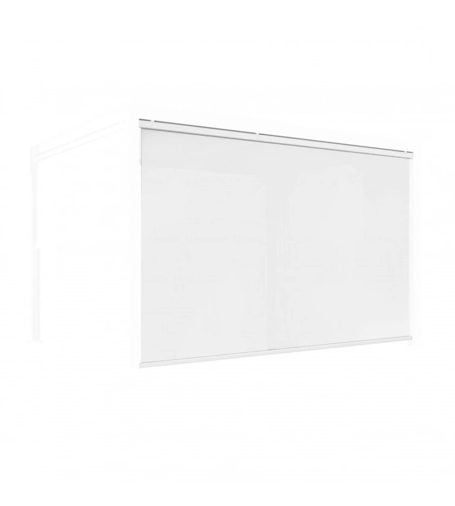 PANNELLO LATERALE PER GAZEBO PERGOLA BIOCLIMATICA DA ESTERNO ELICA GARDEN BIANCO, 4X4 MT