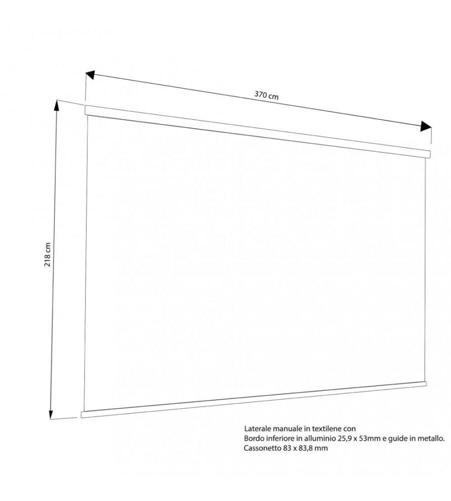 PANNELLO LATERALE PER GAZEBO PERGOLA BIOCLIMATICA DA ESTERNO ELICA GARDEN ANTRACITE, 4X4 MT