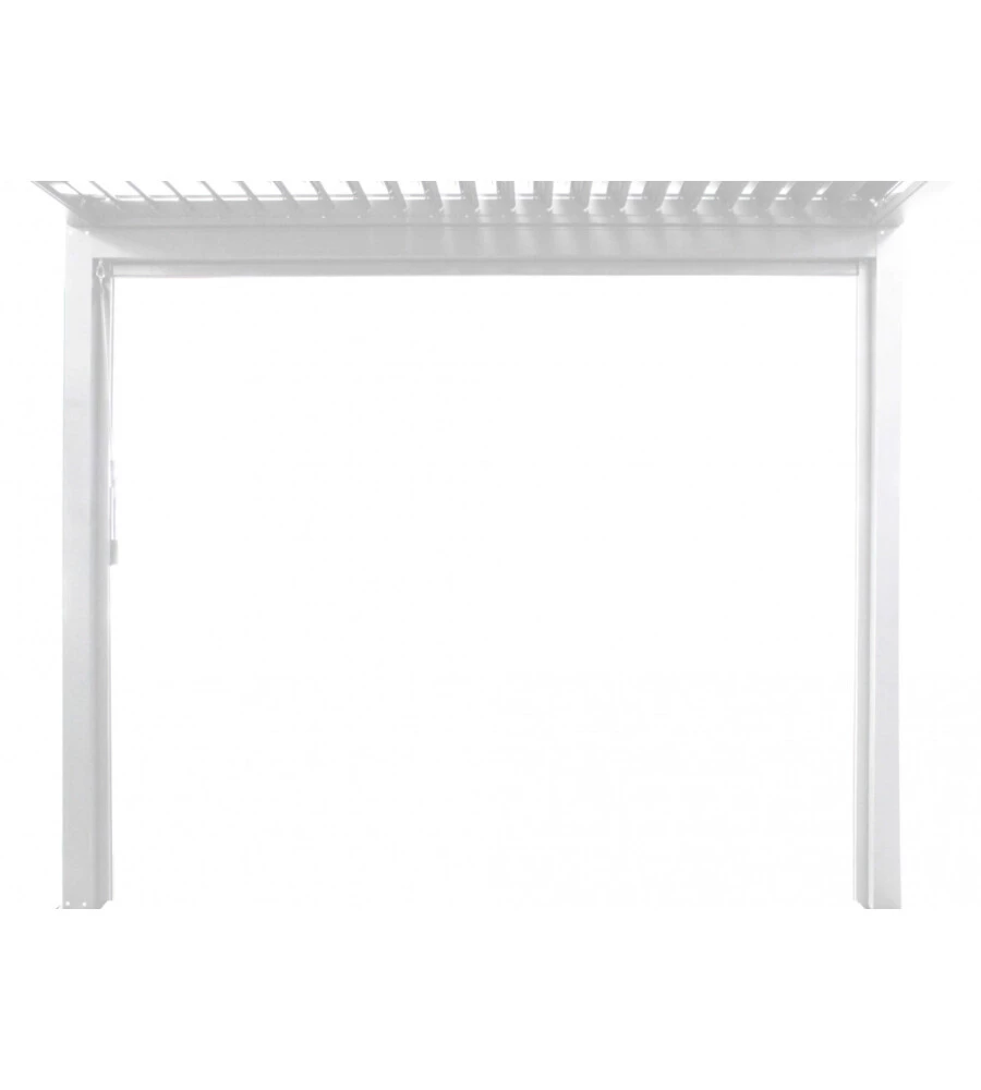 PANNELLO LATERALE MANUALE ELICA GARDEN PER PERGOLA BIOCLIMATICA IN PVC BIANCO LATO 3 MT
