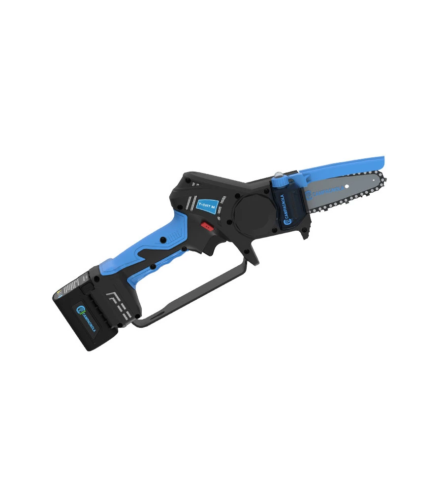 KIT VALIGETTA POTATORE A CATENA A BATTERIA CAMPAGNOLA "T-CAT M" BARRA 10 CM 2 BATTERIE 14,4V 2,5AH, CARICABATTERIE CON TRIPLA USCITA, KIT ATTREZZI E COPRI-BARRA