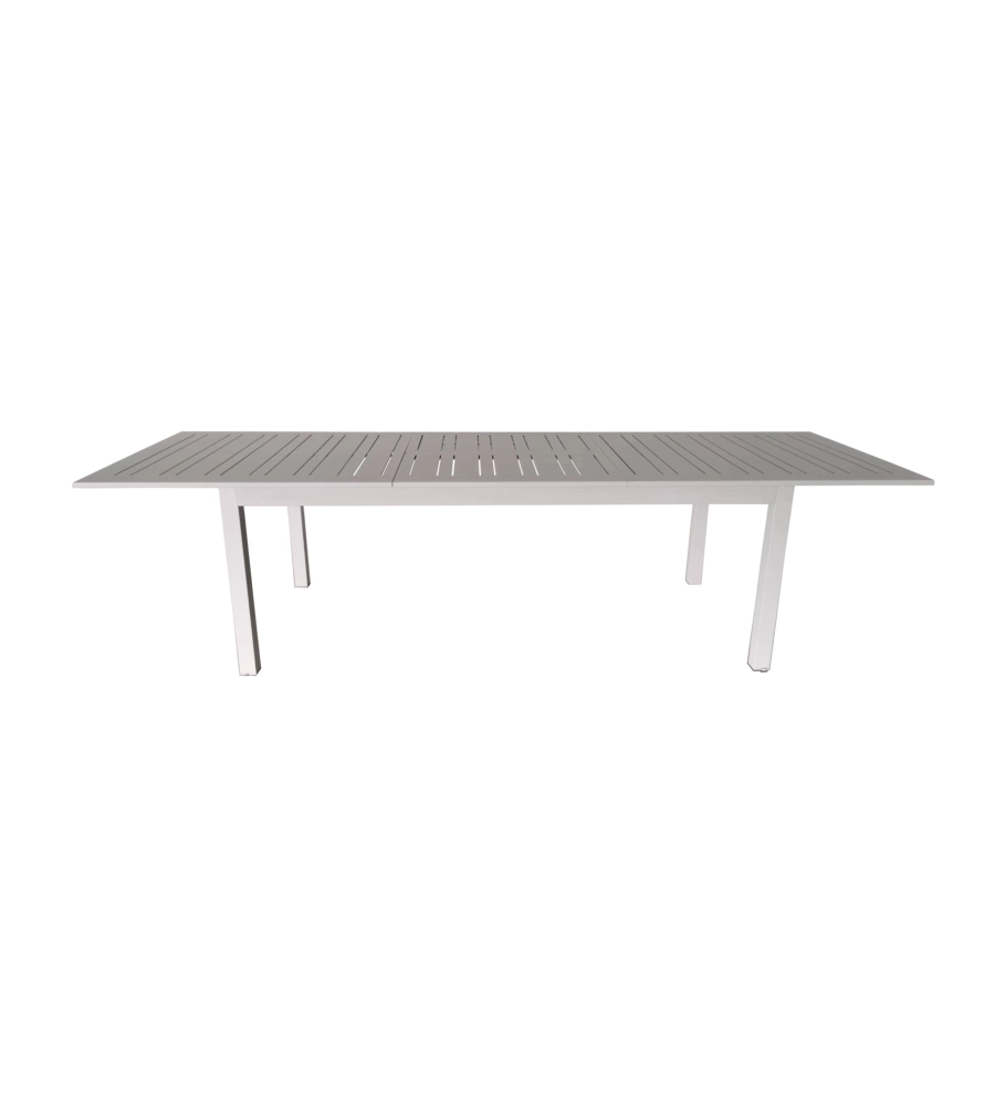 TAVOLO DA ESTERNO ALLUNGABILE EUROGARDEN IN ALLUMINIO GRIGIO CHIARO 216/298X100X75 CM