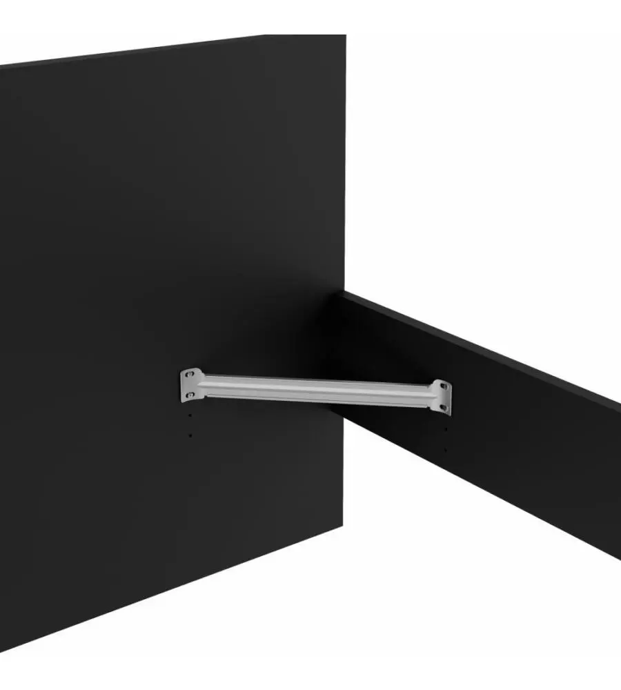 LETTO SINGOLO "NAIA" NERO OPACO 90X190 CM