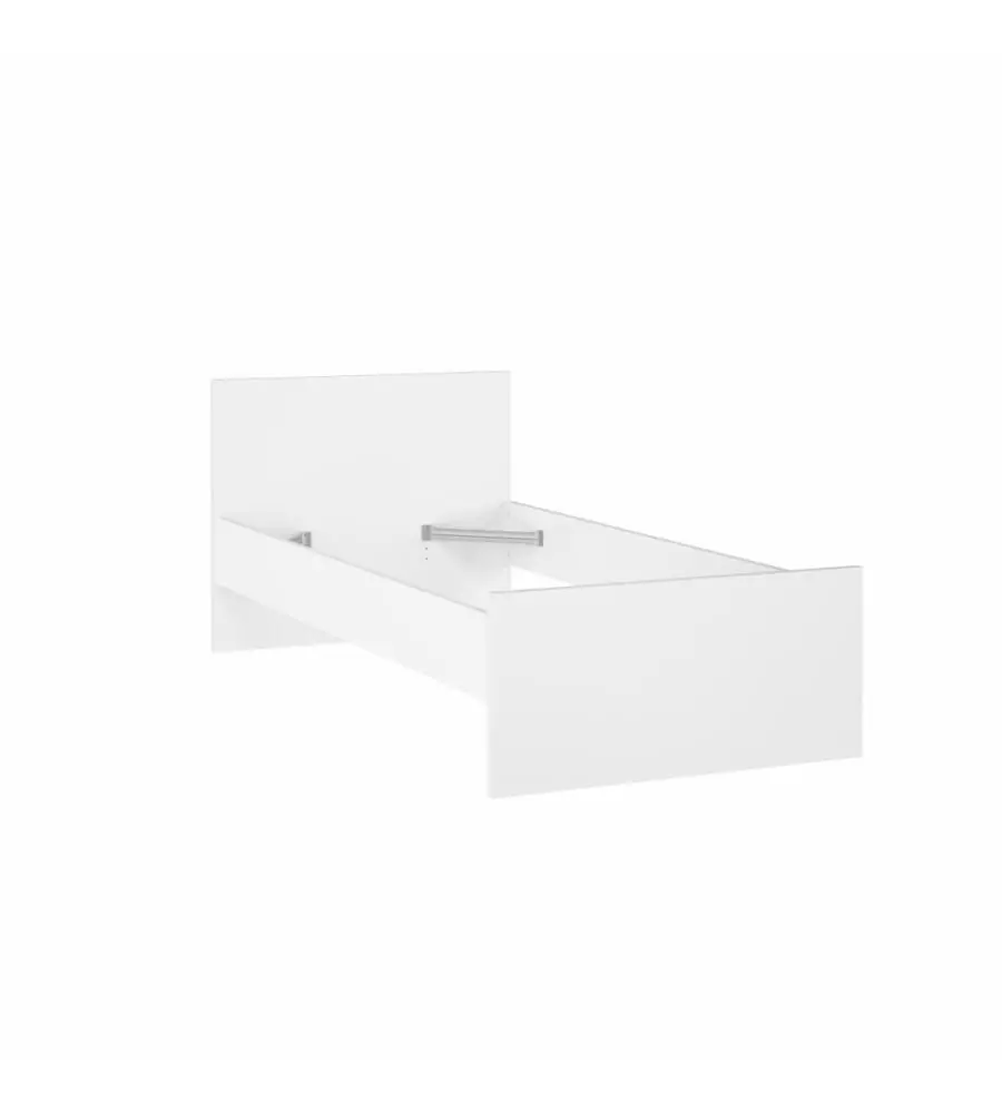 GIROLETTO SINGOLO "NAIA" BIANCO LUCIDO 90X190 CM