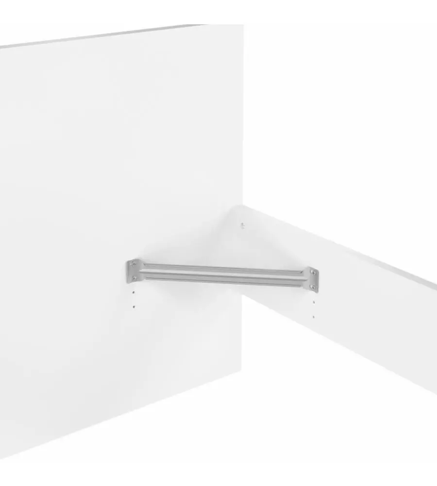GIROLETTO SINGOLO "NAIA" BIANCO LUCIDO 90X190 CM