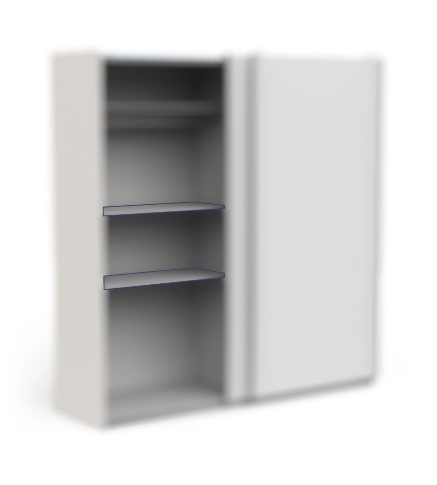 SET 2 RIPIANO PER ARMADIO "GHOST 200", 95X39,1X3 CM