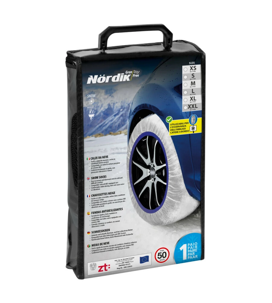 COPPIA DI CALZE DA NEVE PER AUTO NORDIK "GRAN-PREE GP-S" - 17150