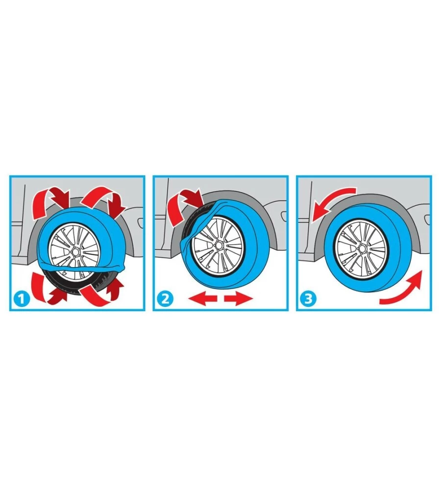 COPPIA DI CALZE DA NEVE PER AUTO NORDIK "GRAN-PREE GP-M" - 17151