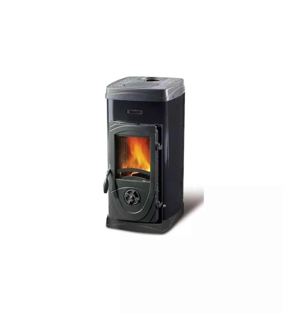 STUFA A LEGNA LA NORDICA + EXTRAFLAME "SUPER JUNIOR" NERO 5 KW