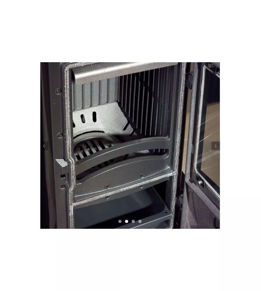 STUFA A LEGNA LA NORDICA + EXTRAFLAME "SUPER JUNIOR" NERO 5 KW