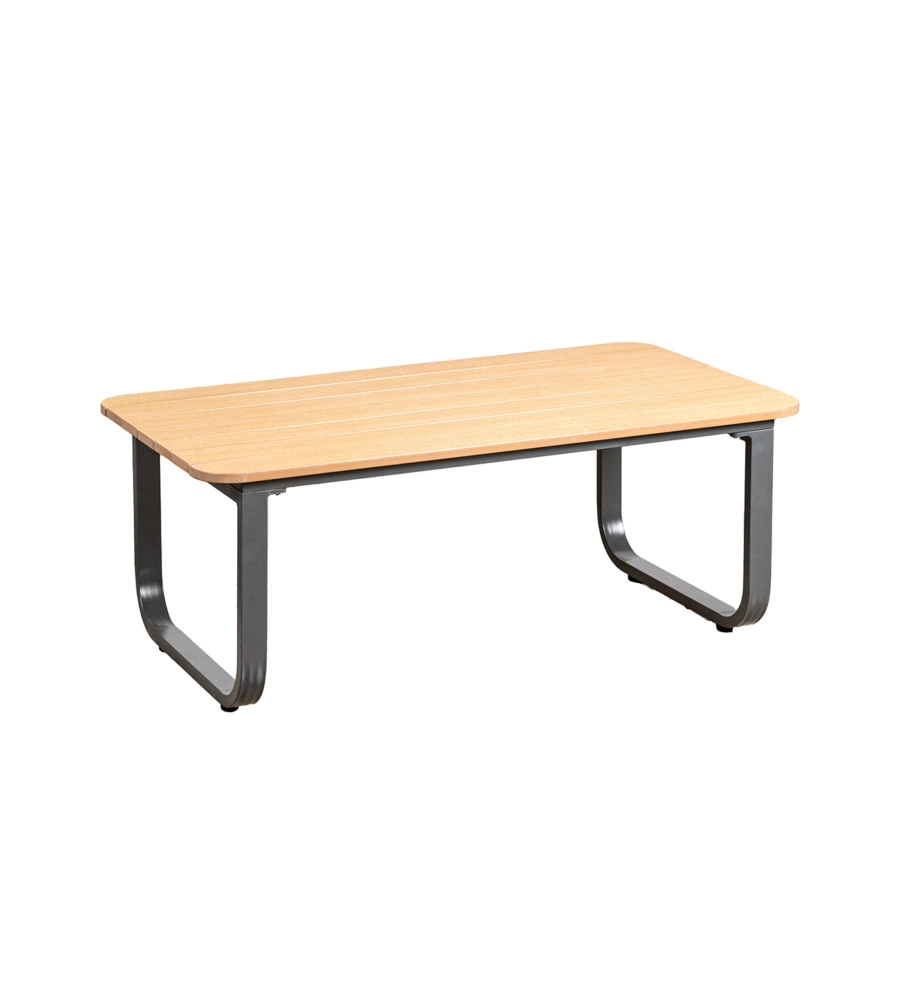 SET DA GIARDINO EUROGARDEN "ANTURIUM" IN ALLUMINIO NERO E CUSCINI ECRÙ 4 SEDUTE