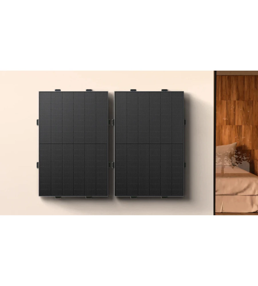 KIT FOTOVOLTAICO DA BALCONE ECOFLOW "POWERSTREAM" CON PANNELLI SOLARI 2X400W E MICROINVERTER