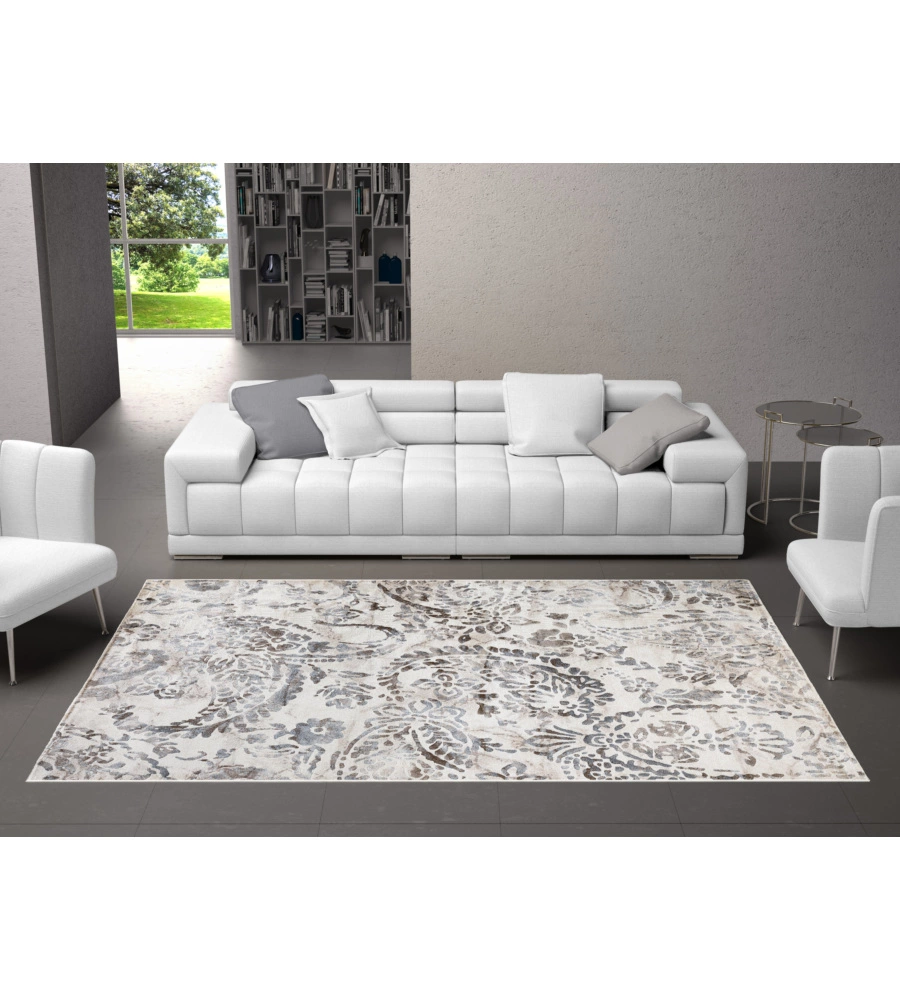 TAPPETO "DOUBLE" MARRONE, 110X170 CM