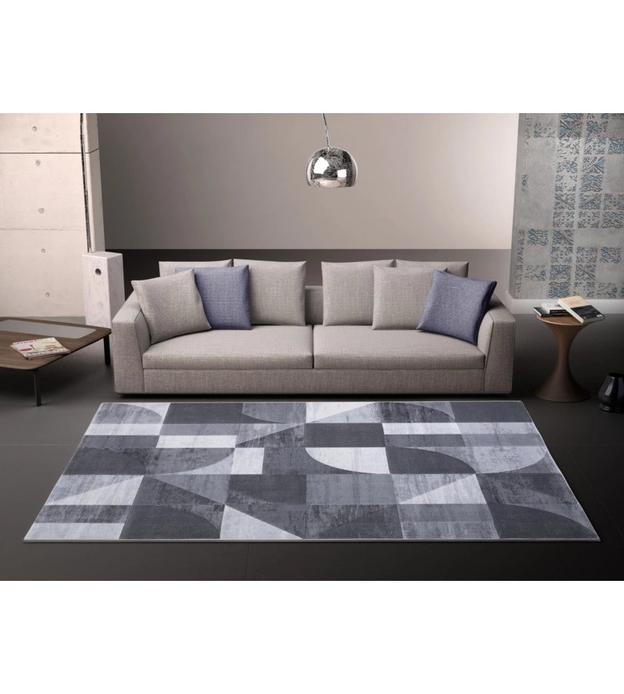 TAPPETO "DOUBLE" GRIGIO, 110X170 CM
