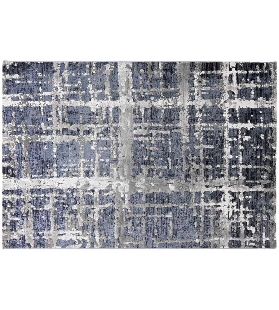 TAPPETO "DOUBLE" BLU, 110X170 CM