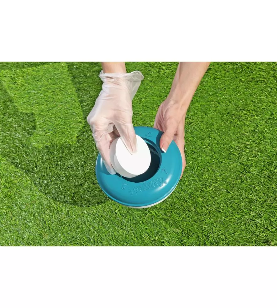 GALLEGGIANTE CHIMICO PER CLORO PISCINE DA 16,5 BESTWAY 16X16,6X7 CM - COD. 58769