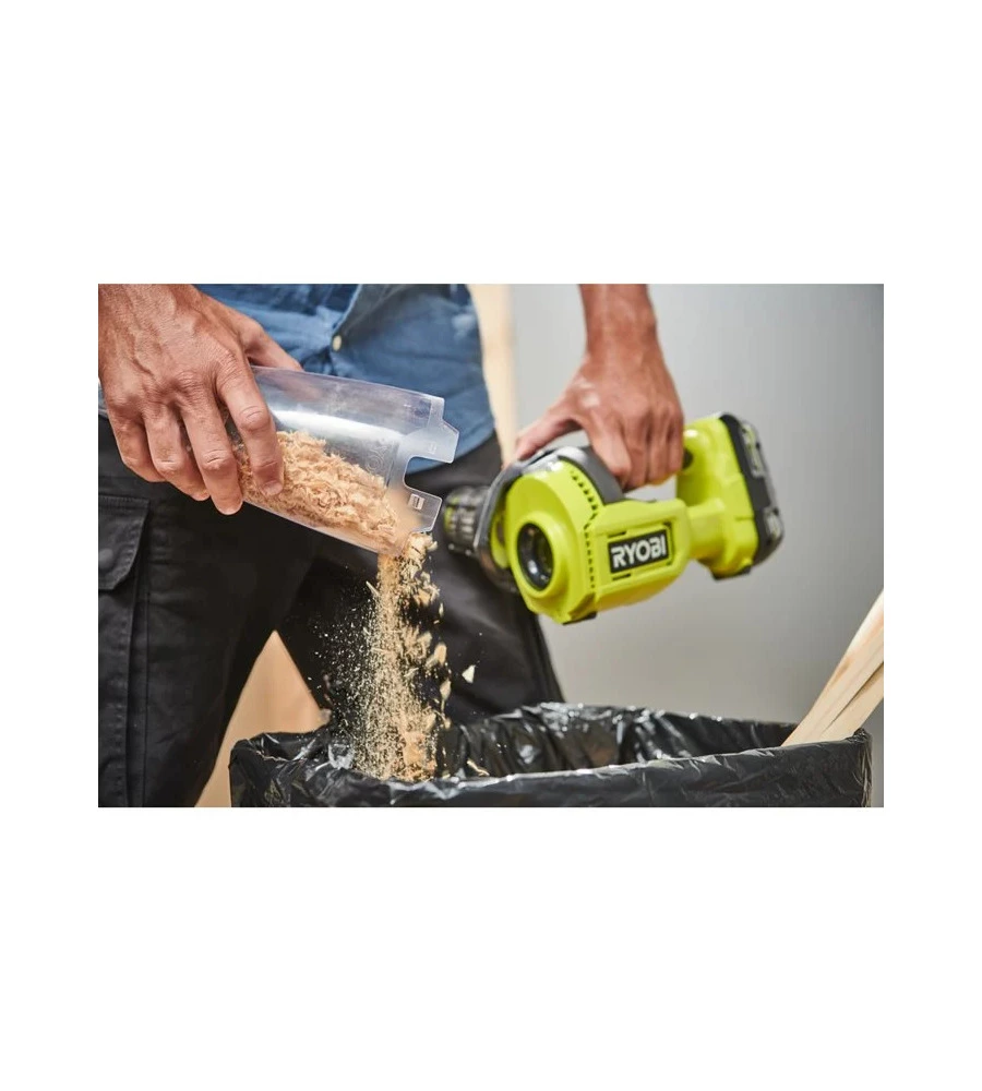 ASPIRATORE COMPATTO RHV18-0, SOLO CORPO MACCHINA BATTERIA NON INCLUSA - RYOBI
