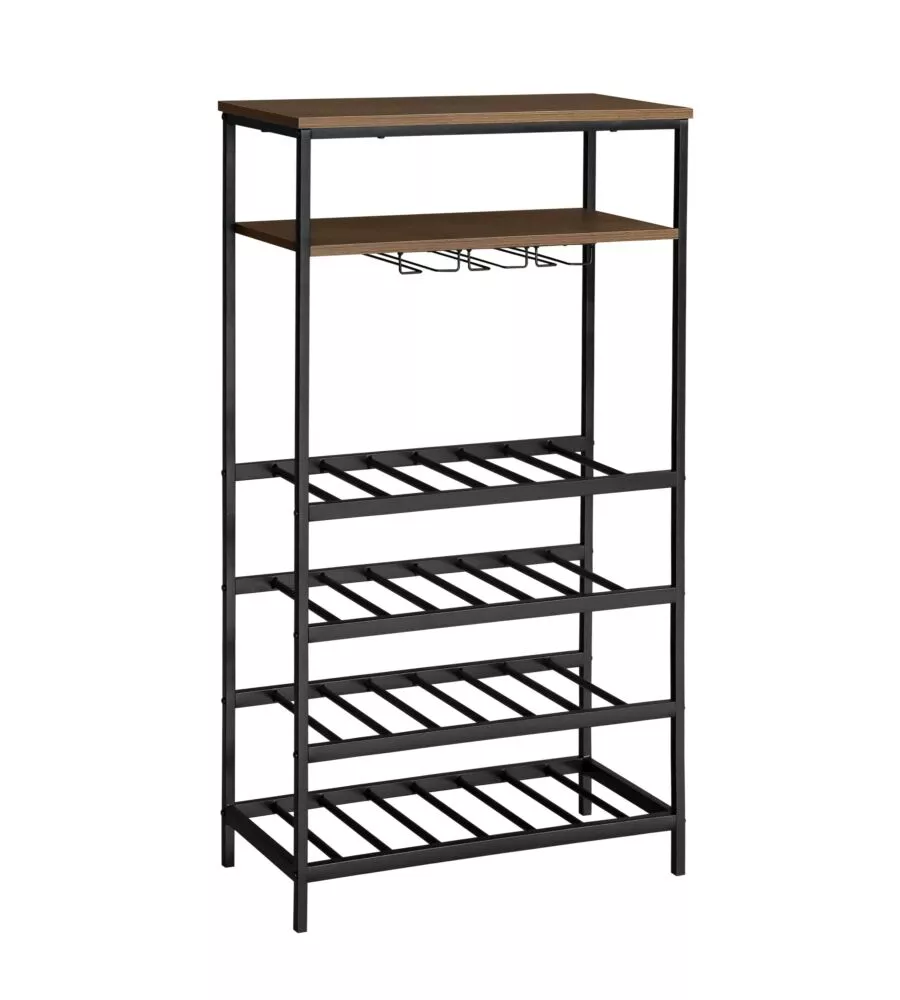 CANTINETTA METALLO NERO, 30X65X120 CM