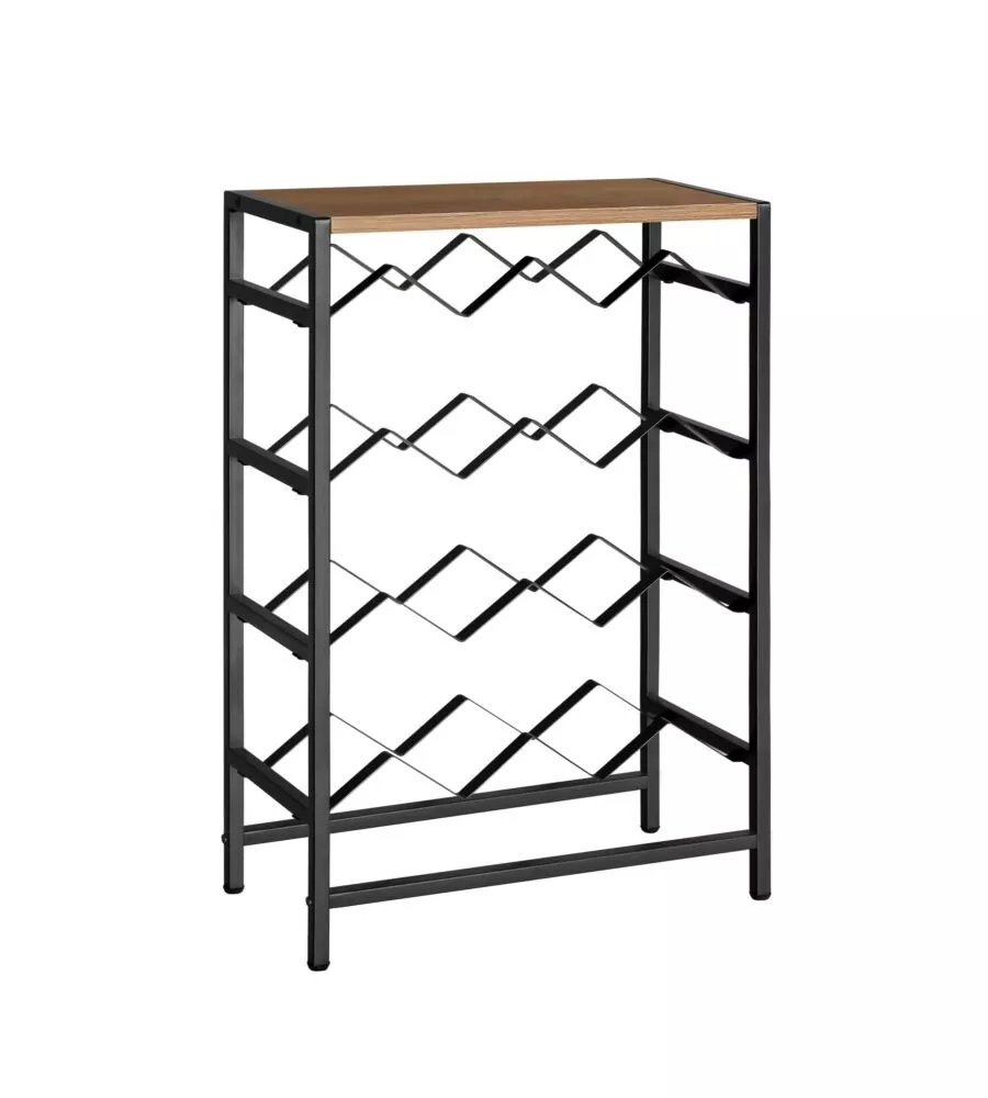 CANTINETTA METALLO NERO, 48X24X70 CM