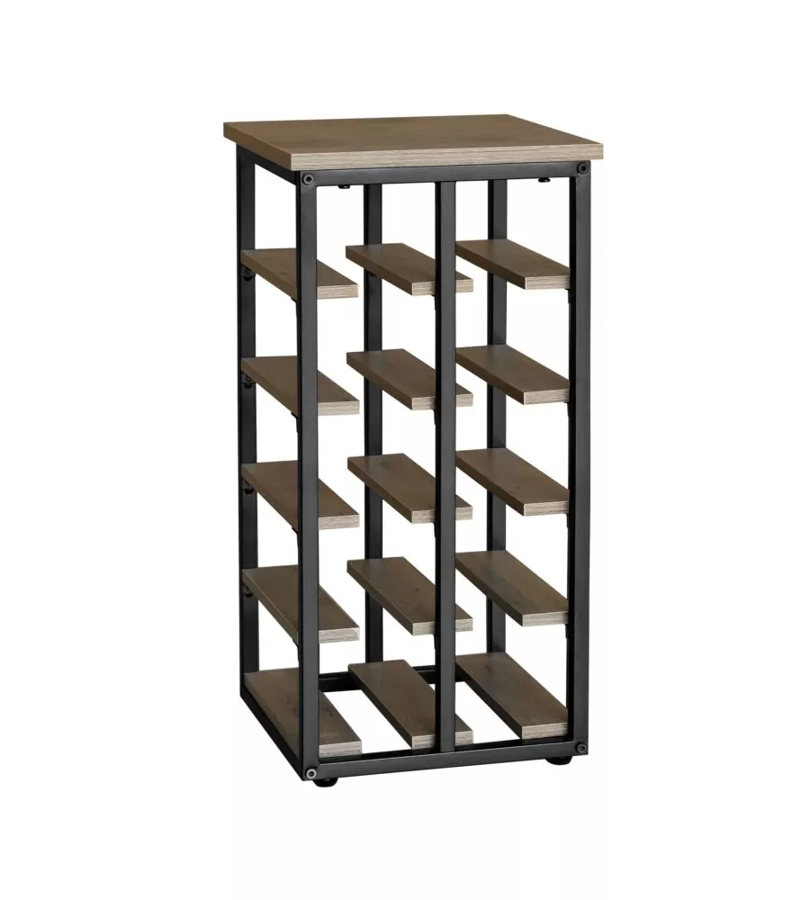 CANTINETTA METALLO NERO, 30X30X60 CM