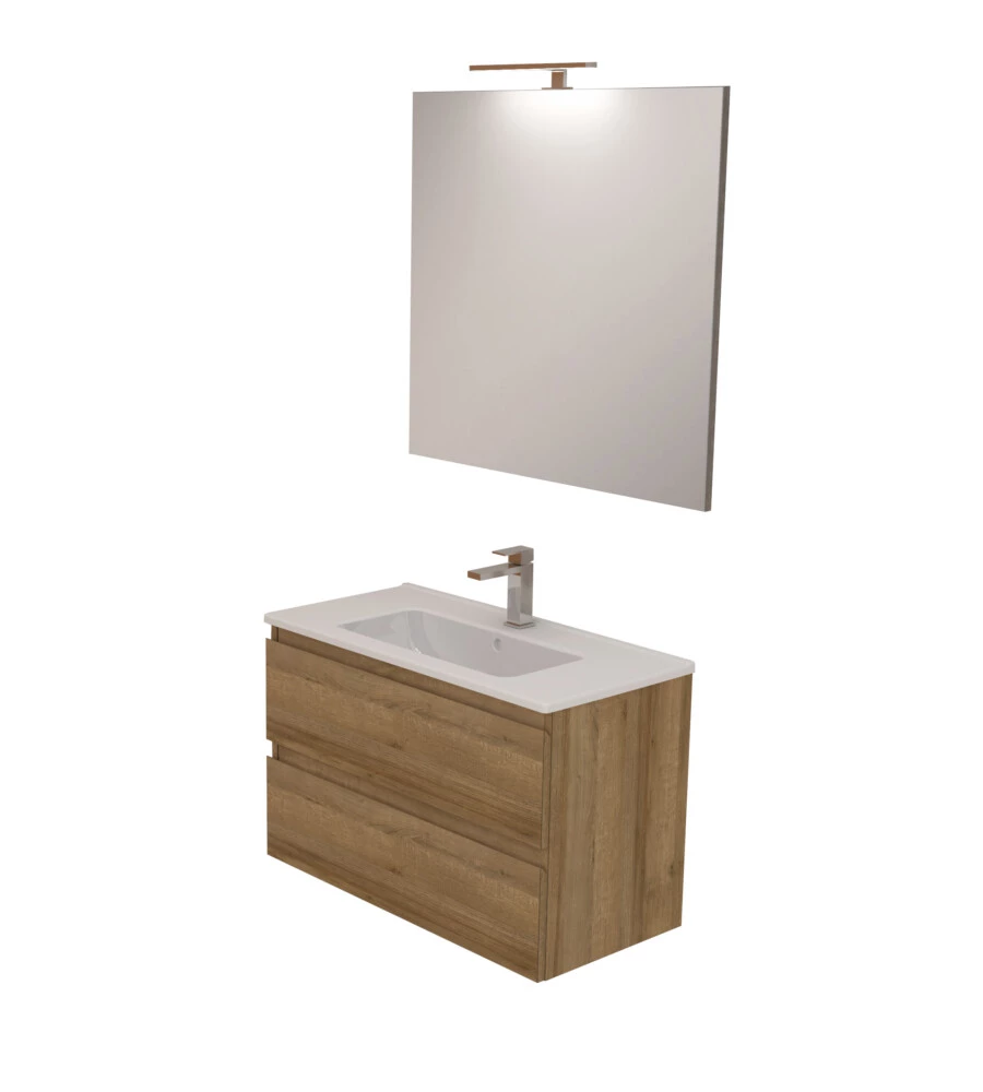 MOBILE BAGNO "LEONARDO" ROVERE, 80 CM