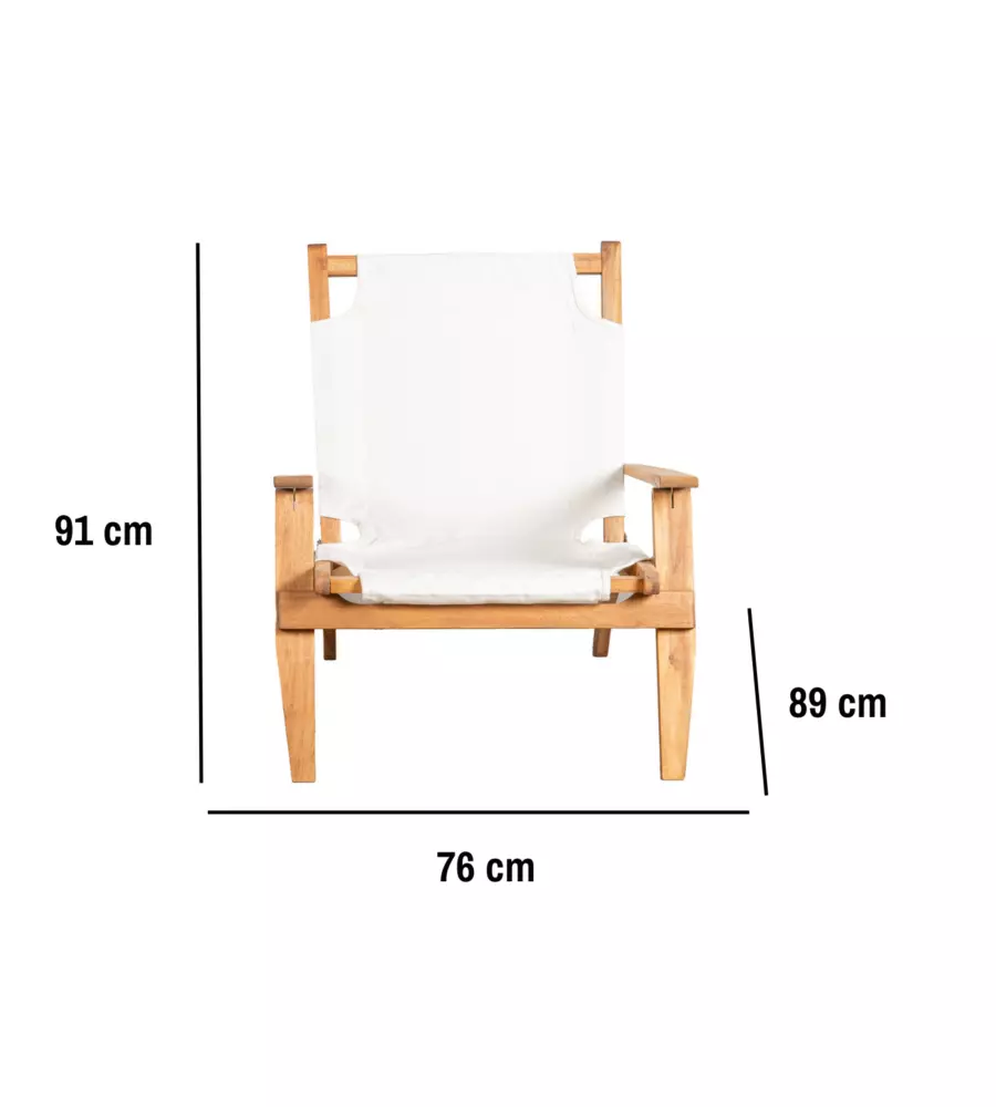 SET DA ESTERNO PIEGHEVOLE EUROGARDEN "PRIMAVERA" IN LEGNO DI ACACIA E POLIESTERE ECRÙ 4 SEDUTE E TAVOLINO