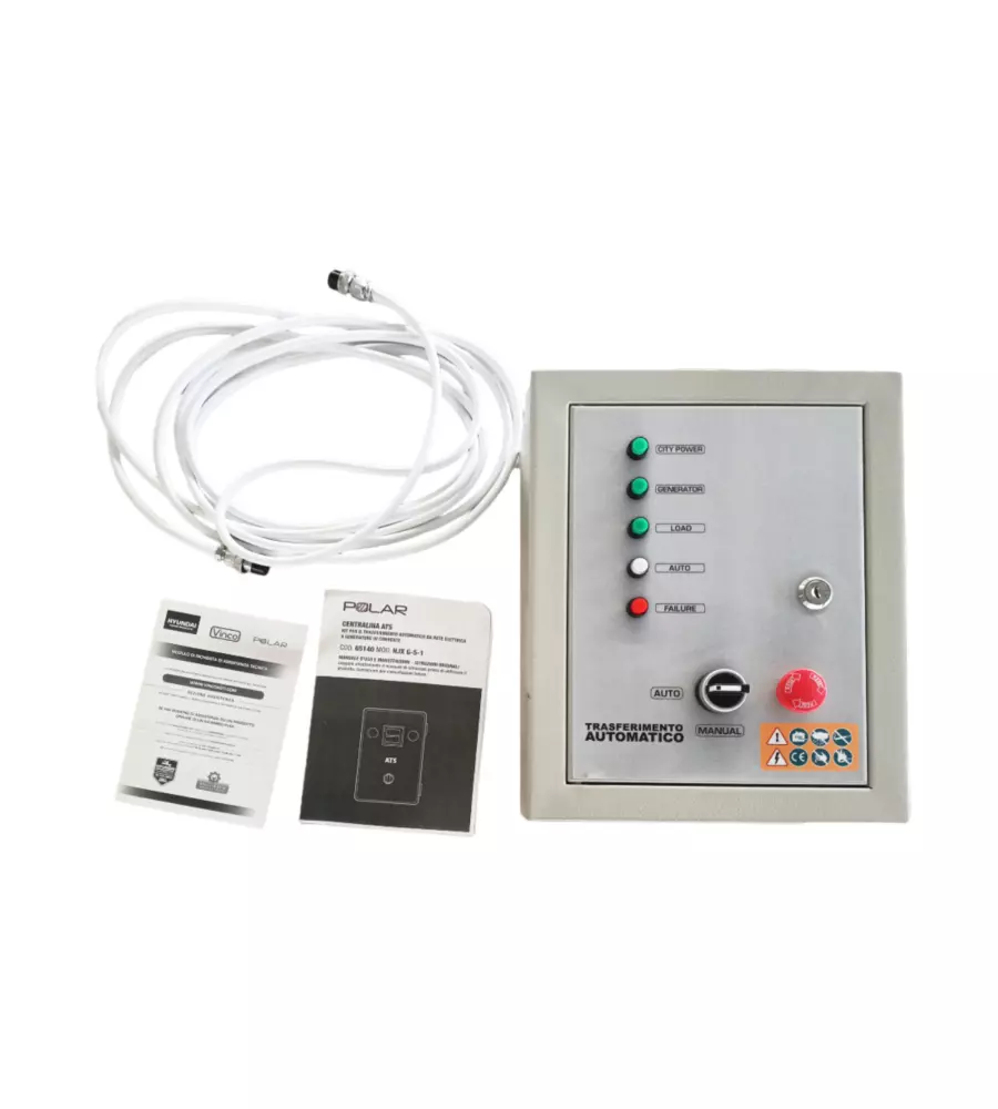 KIT CENTRALINA ATS POLAR PER IL TRASFERIMENTO AUTOMATICO DA RETE ELETTRICA A GENERATORE DI CORRENTE - COD. 65140