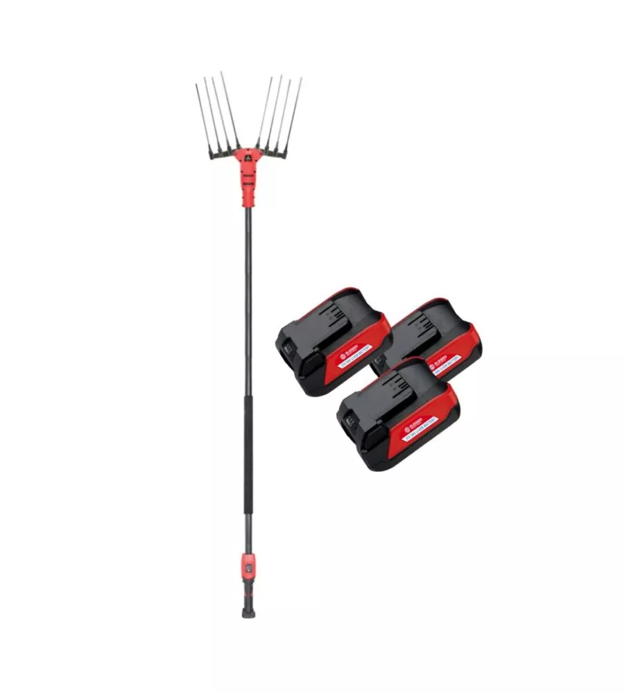 ABBACCHIATORE OLIVE A BATTERIA BLUE BIRD "OLIMPO 23-56" MOVIMENTO OSCILLATORIO LATERALE 21V + 3 BATTERIE 21V 5AH