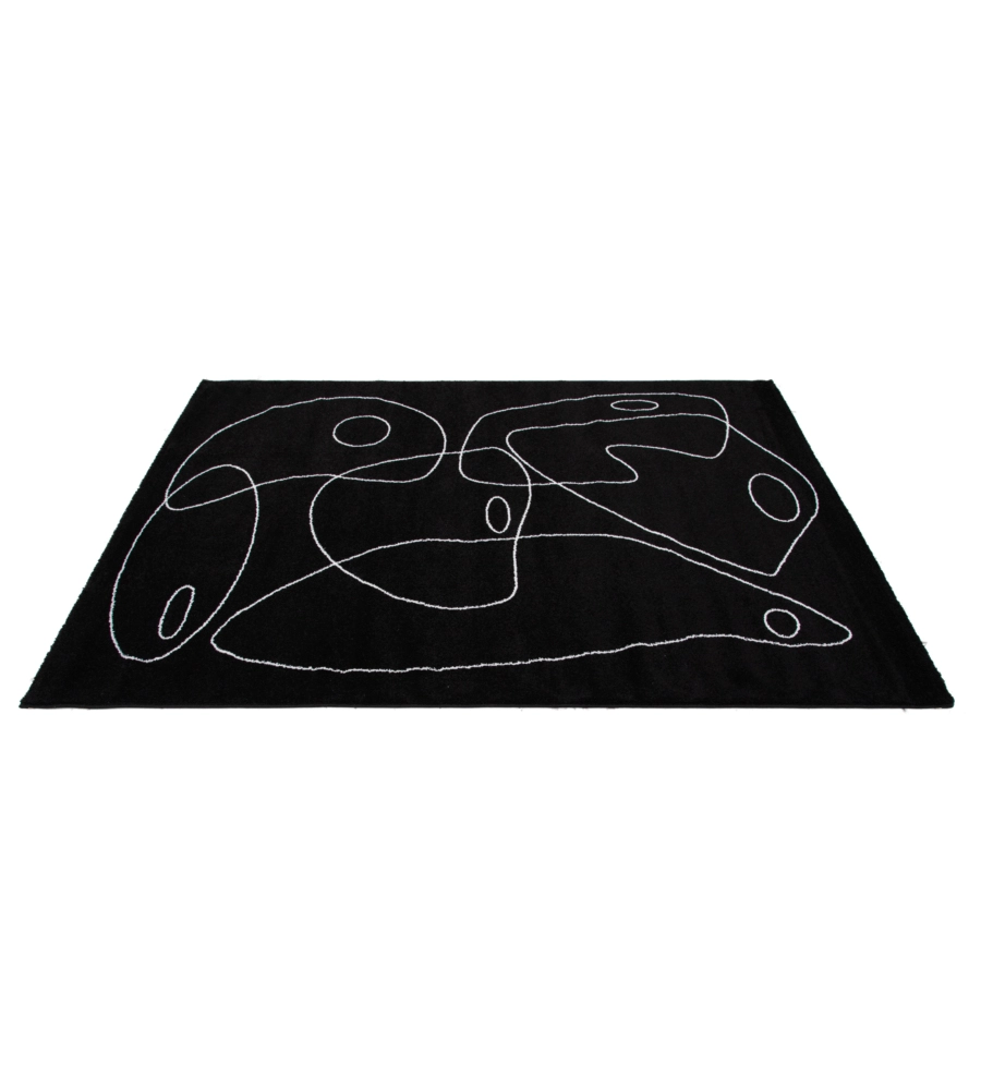 TAPPETO "ATELIER" NERO, 133X190 CM