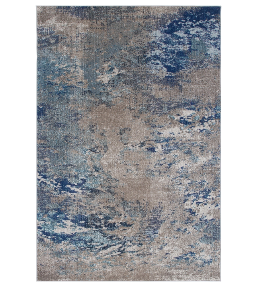 TAPPETO "SOHO" ECRU BLU, 290X200 CM