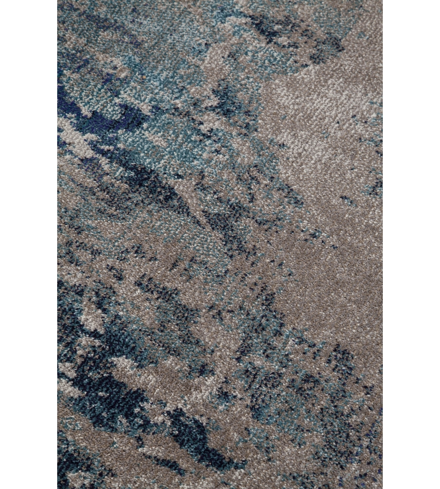 TAPPETO "SOHO" ECRU BLU, 290X200 CM