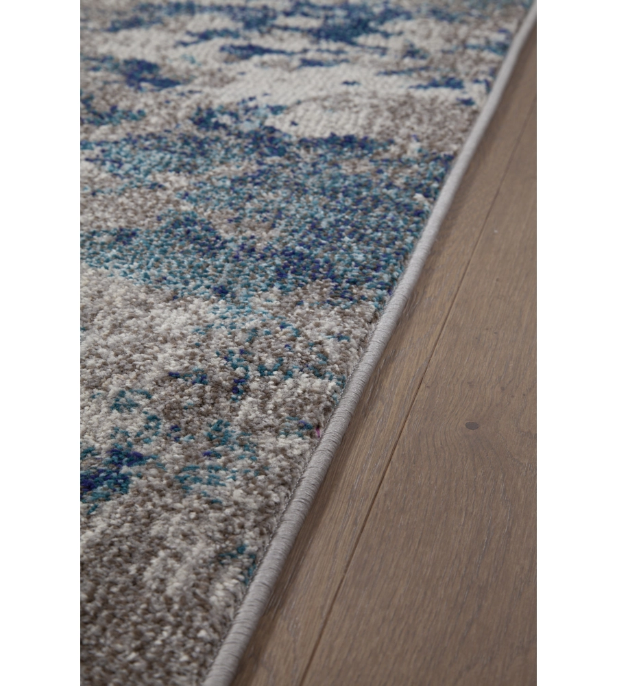 TAPPETO "SOHO" ECRU BLU, 290X200 CM