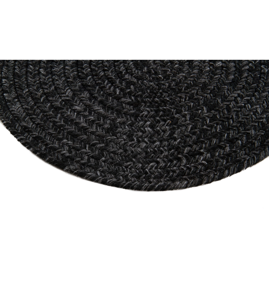 TAPPETO "SOLID" ROTONDO GRIGIO SCURO, Ø 120 CM