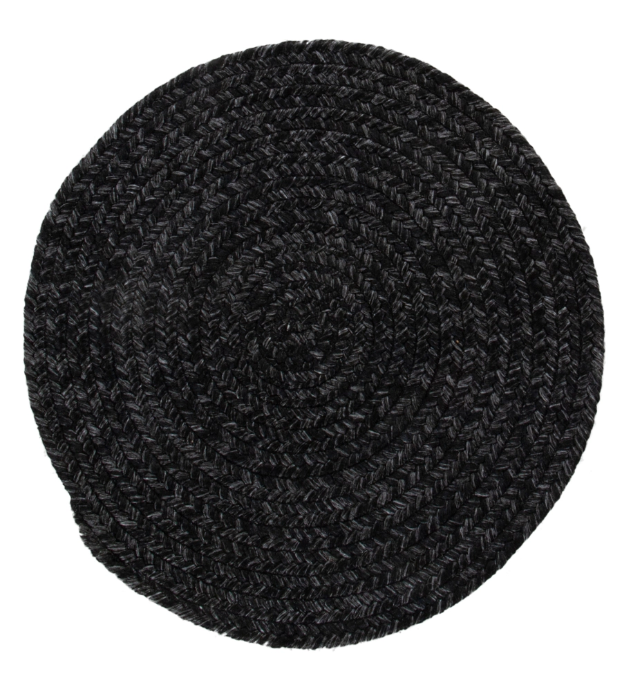 TAPPETO "SOLID" ROTONDO GRIGIO SCURO, Ø 120 CM